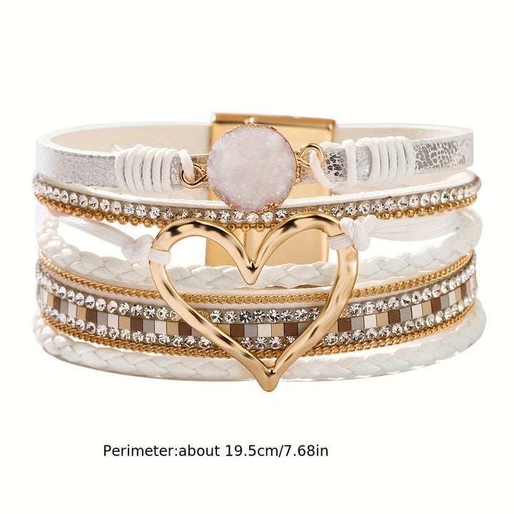 Bracelet Multistrat Boho en Cuir