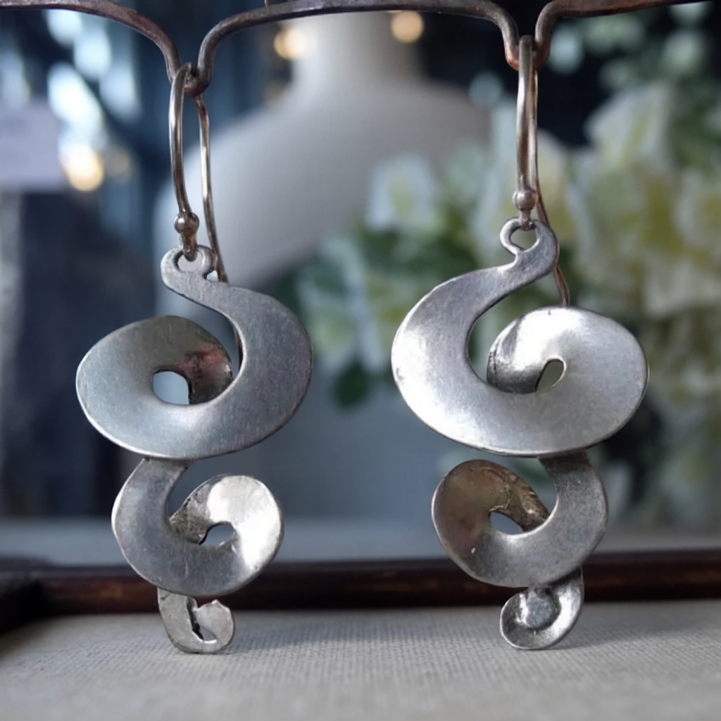 Boucles d'oreilles en argent Spiraloorbellen