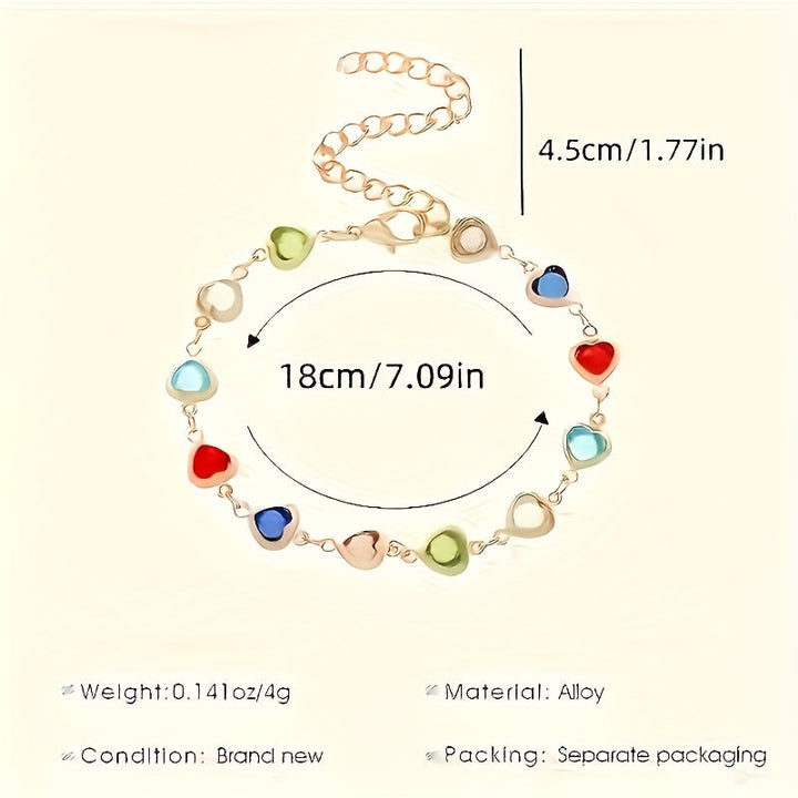 Bracelet original en forme de cœur