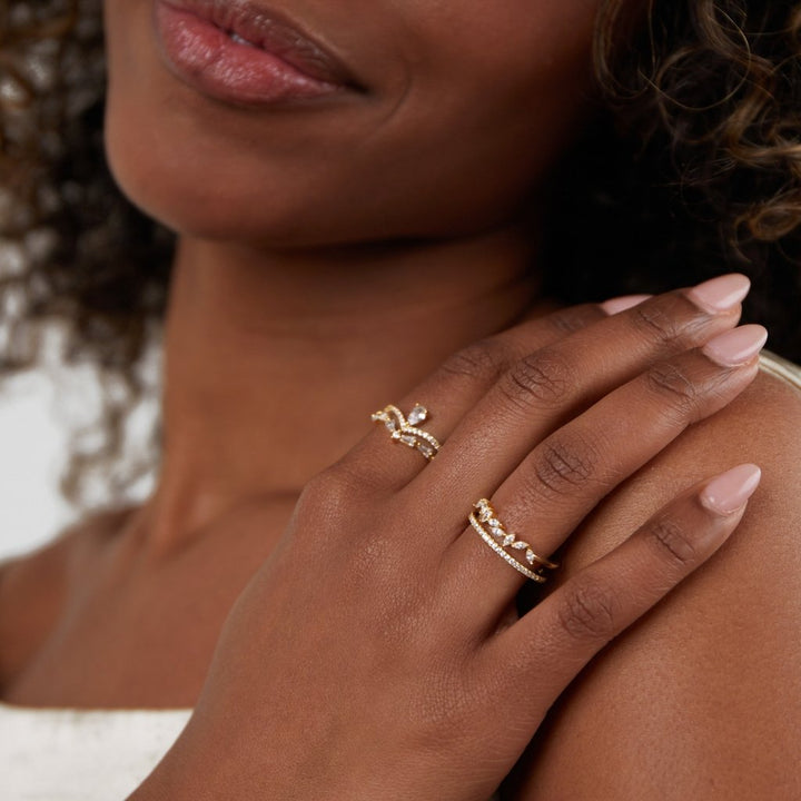 Aura - Élégant Anneau en Cristal