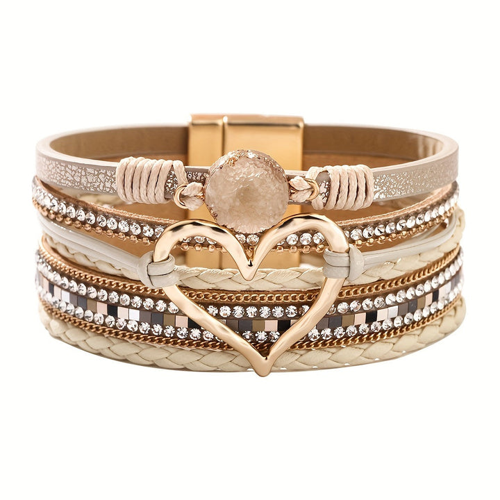 Bracelet Multistrat Boho en Cuir