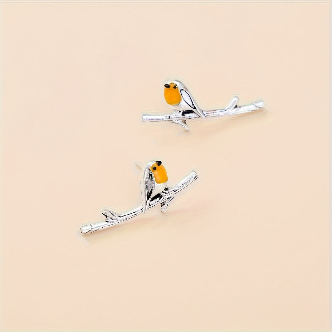 Boucles d'oreilles Oiseau Style Cartoon