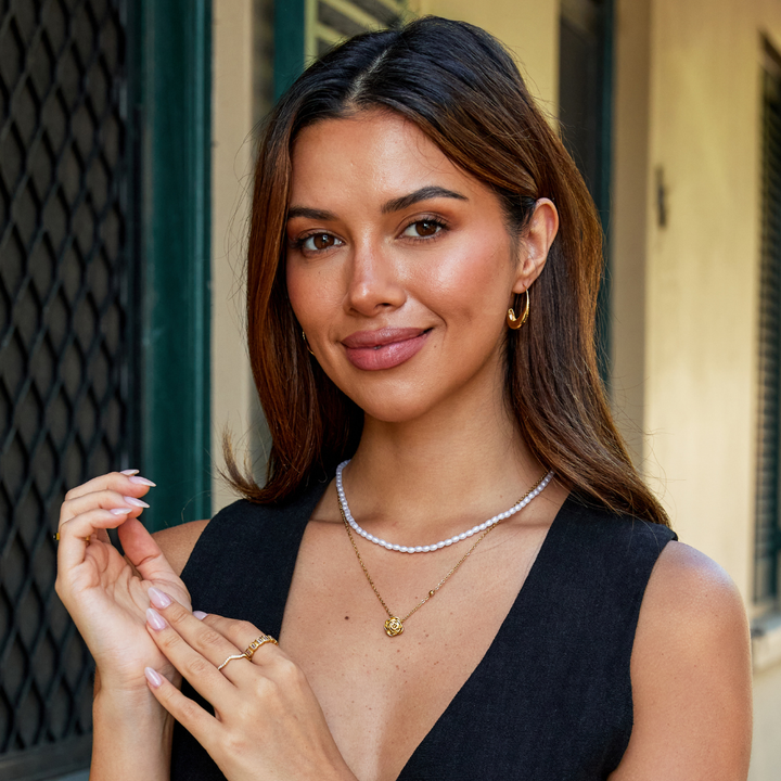 Collier en Or Rose avec Pendentif