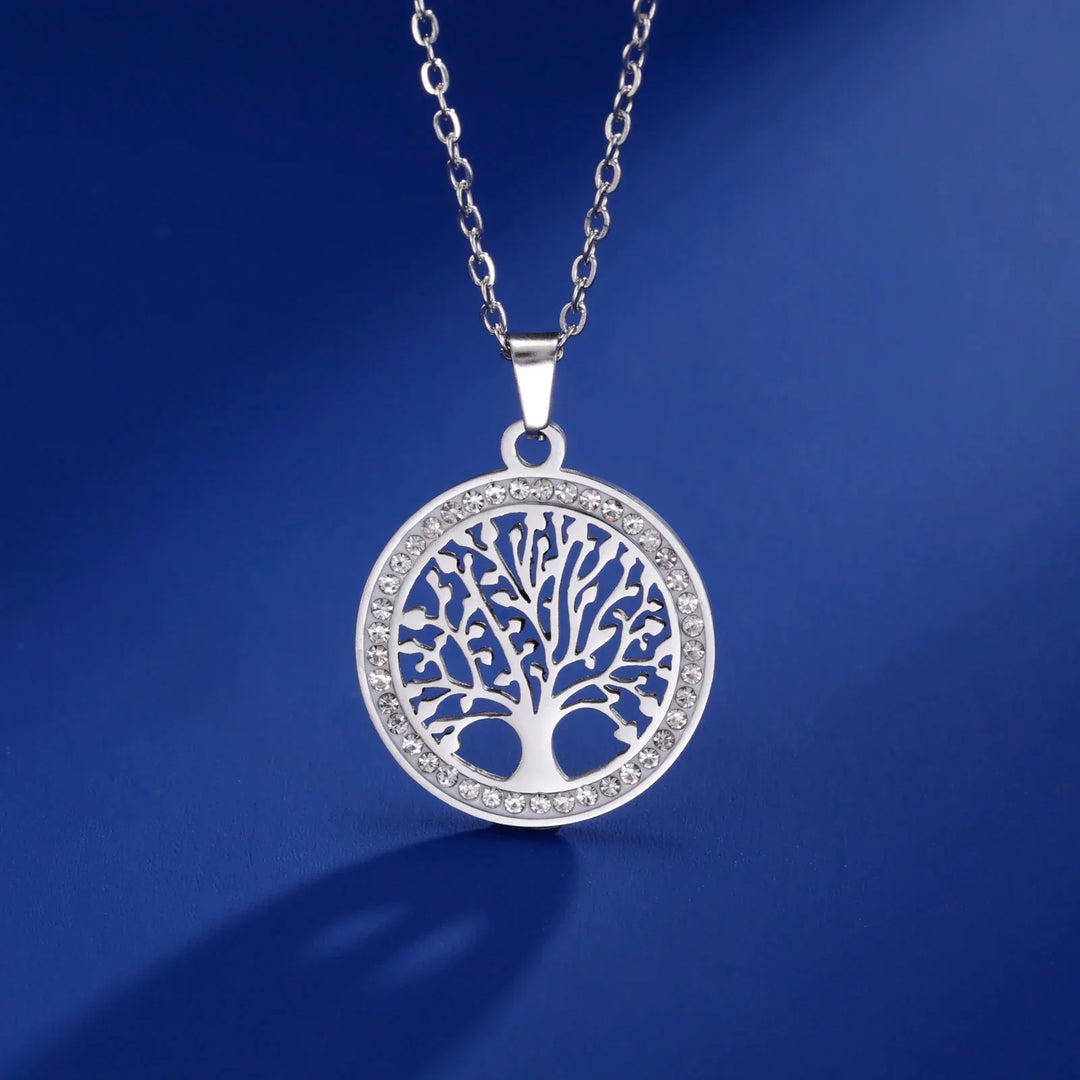 Pendentif rond lumineux Arbre de Vie