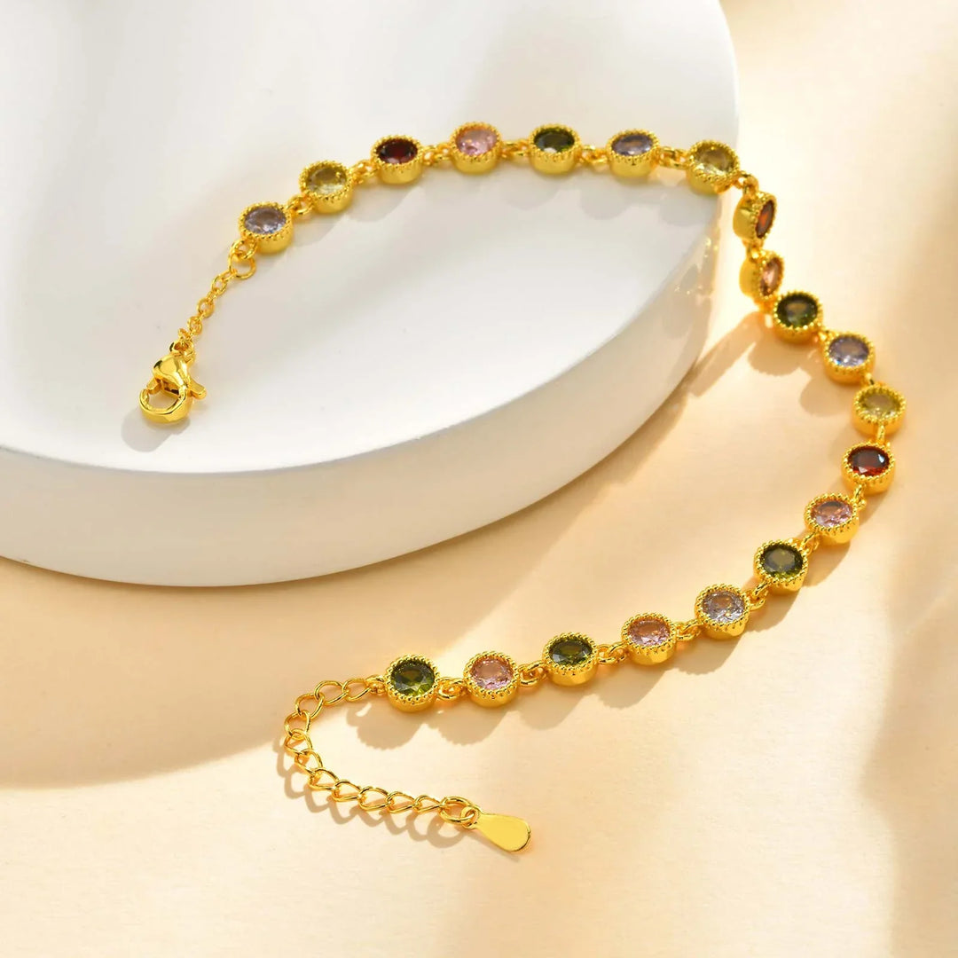 Luminous Rainbow Charm Bracelet