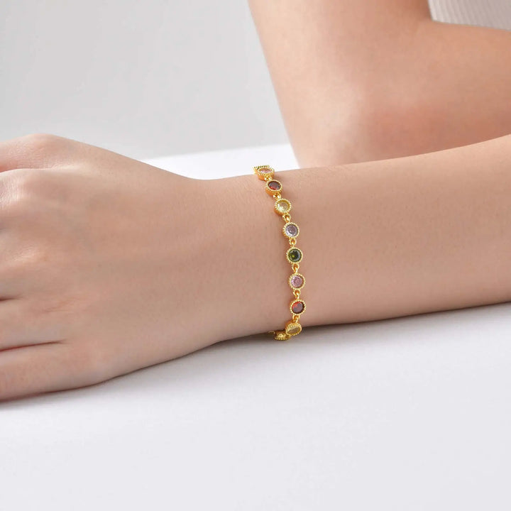 Luminous Rainbow Charm Bracelet