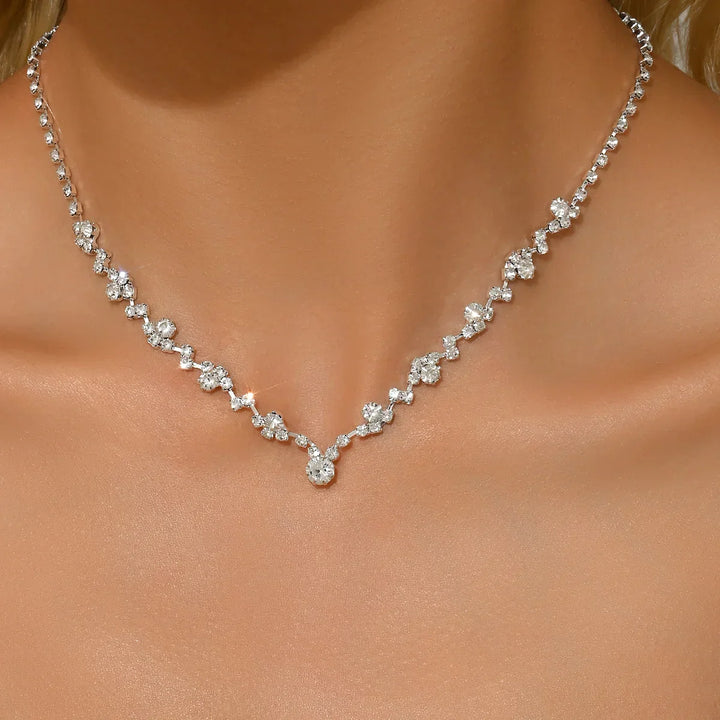Collier de Mariage Chic avec Diamants