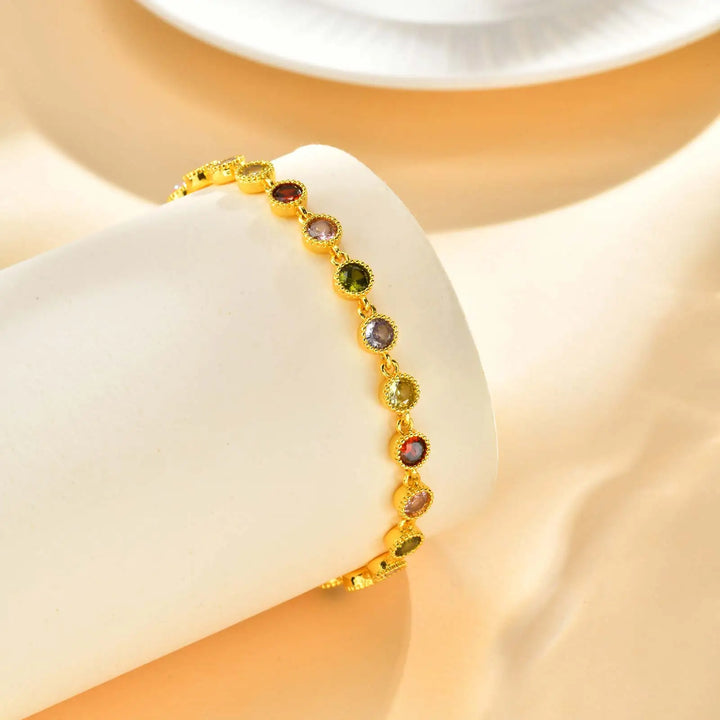 Luminous Rainbow Charm Bracelet