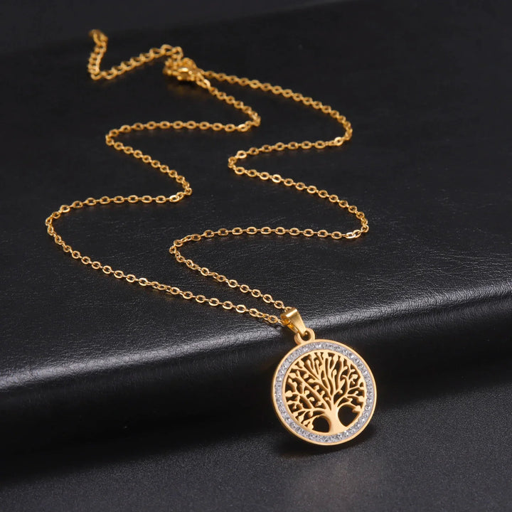 Pendentif rond lumineux Arbre de Vie