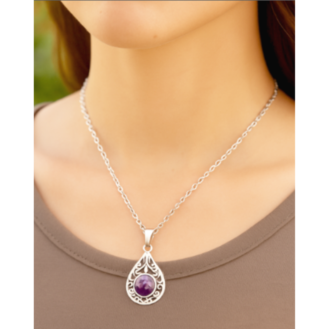 Collier d'améthyste