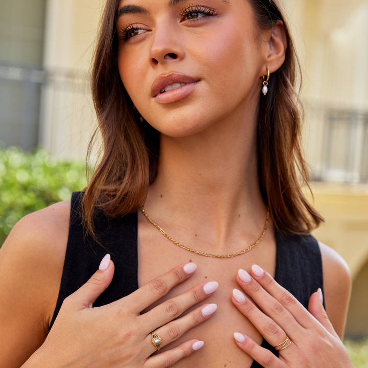 Royal - Bague Vintage avec Perles