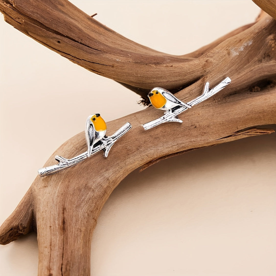 Boucles d'oreilles Oiseau Style Cartoon