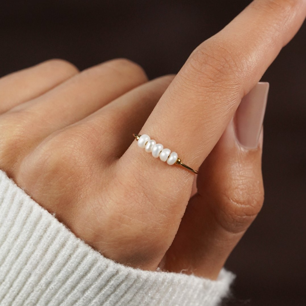 Grace - Bague en perles de culture