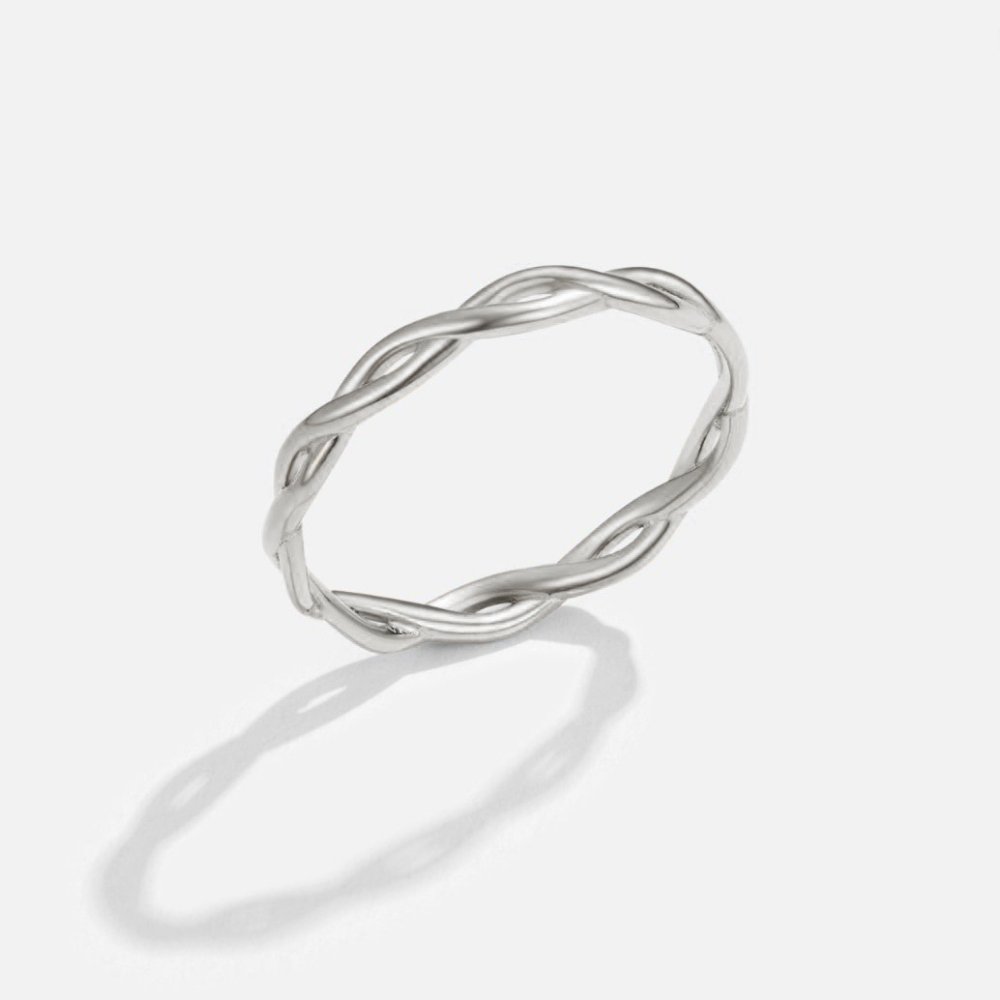 Bague Infinity en argent 18K à rotation