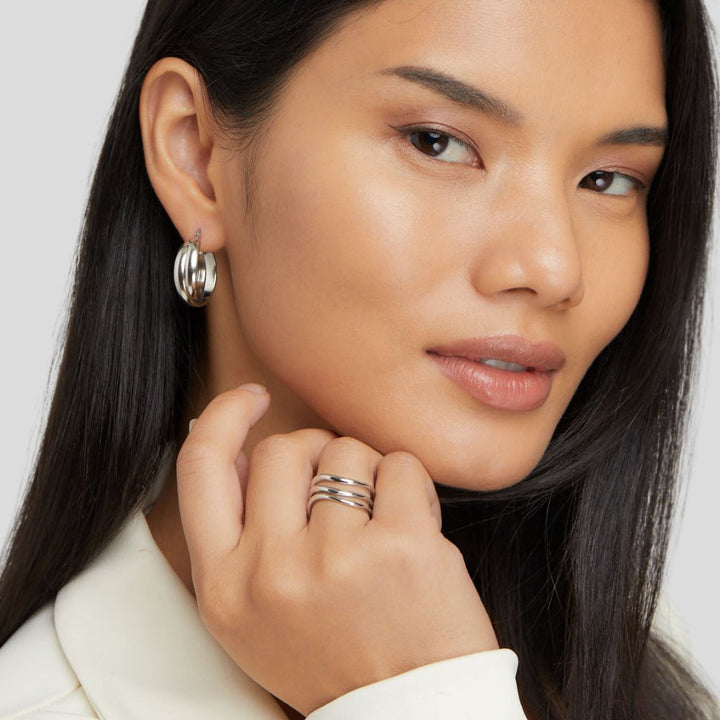 Anneau en argent plaqué