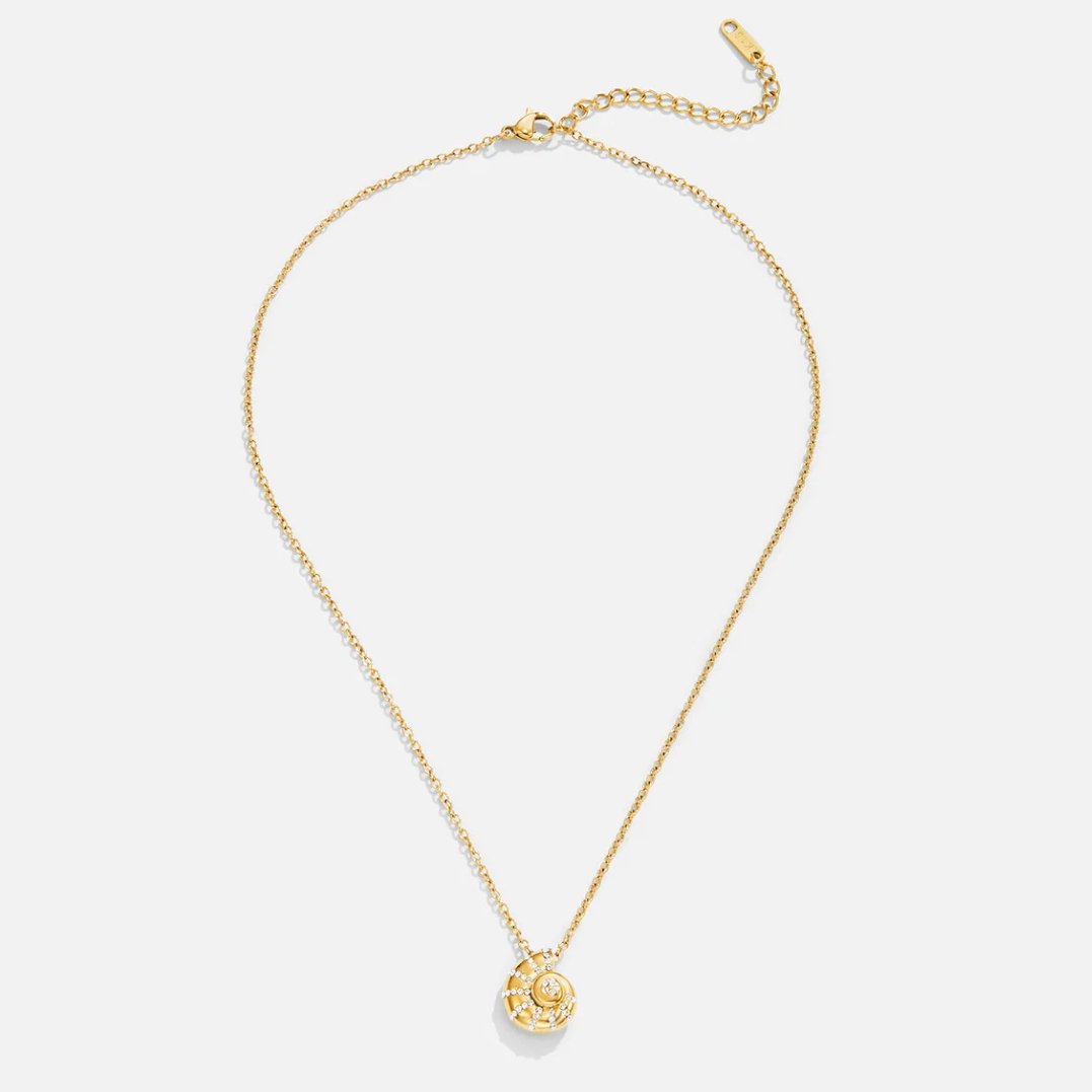 Collier en Cristal avec Pendentif en Coquillage