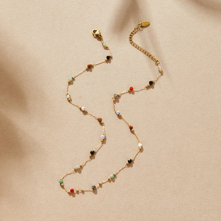 Collier Épuré avec Gemme