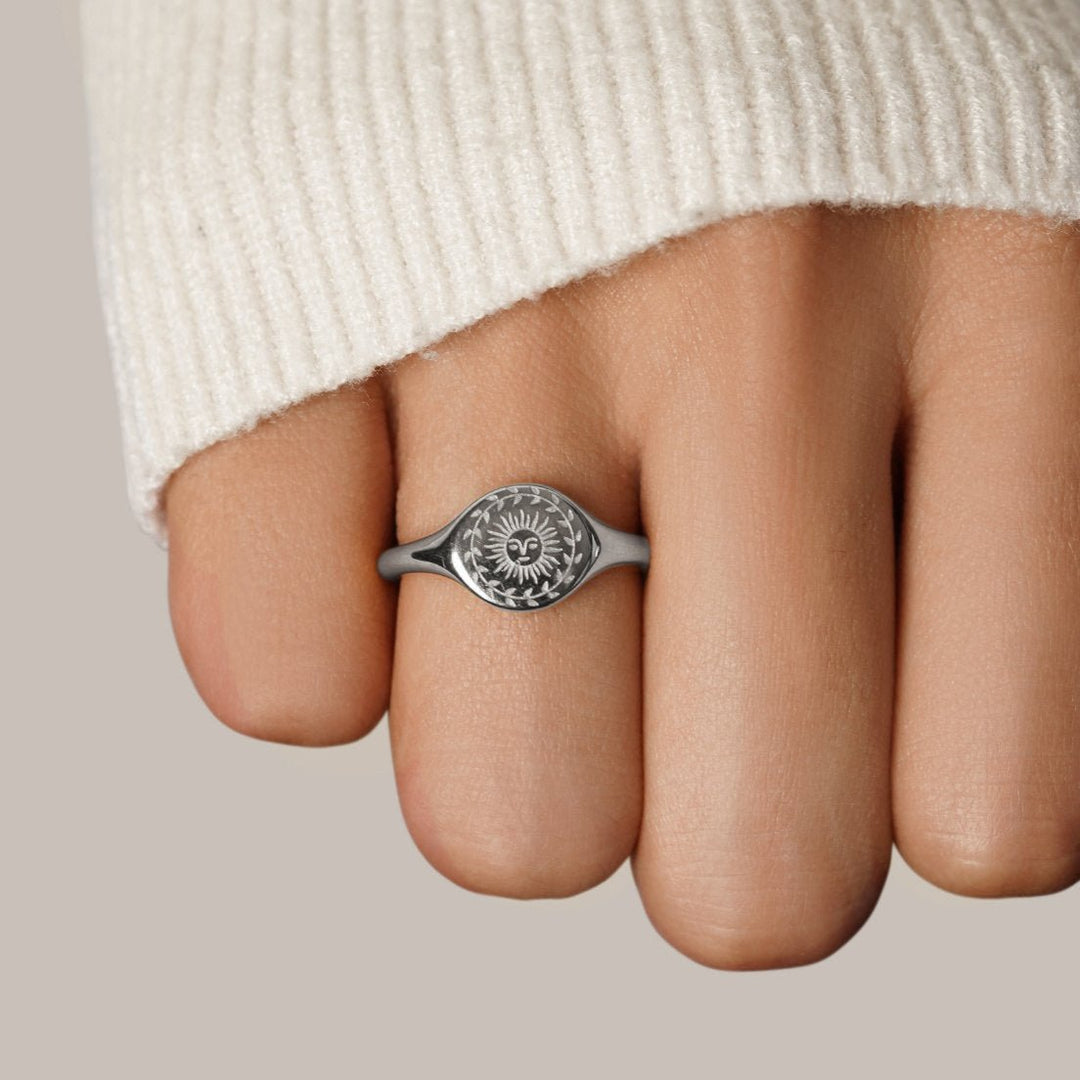 Bague en argent pour célébrer le solstice d'été